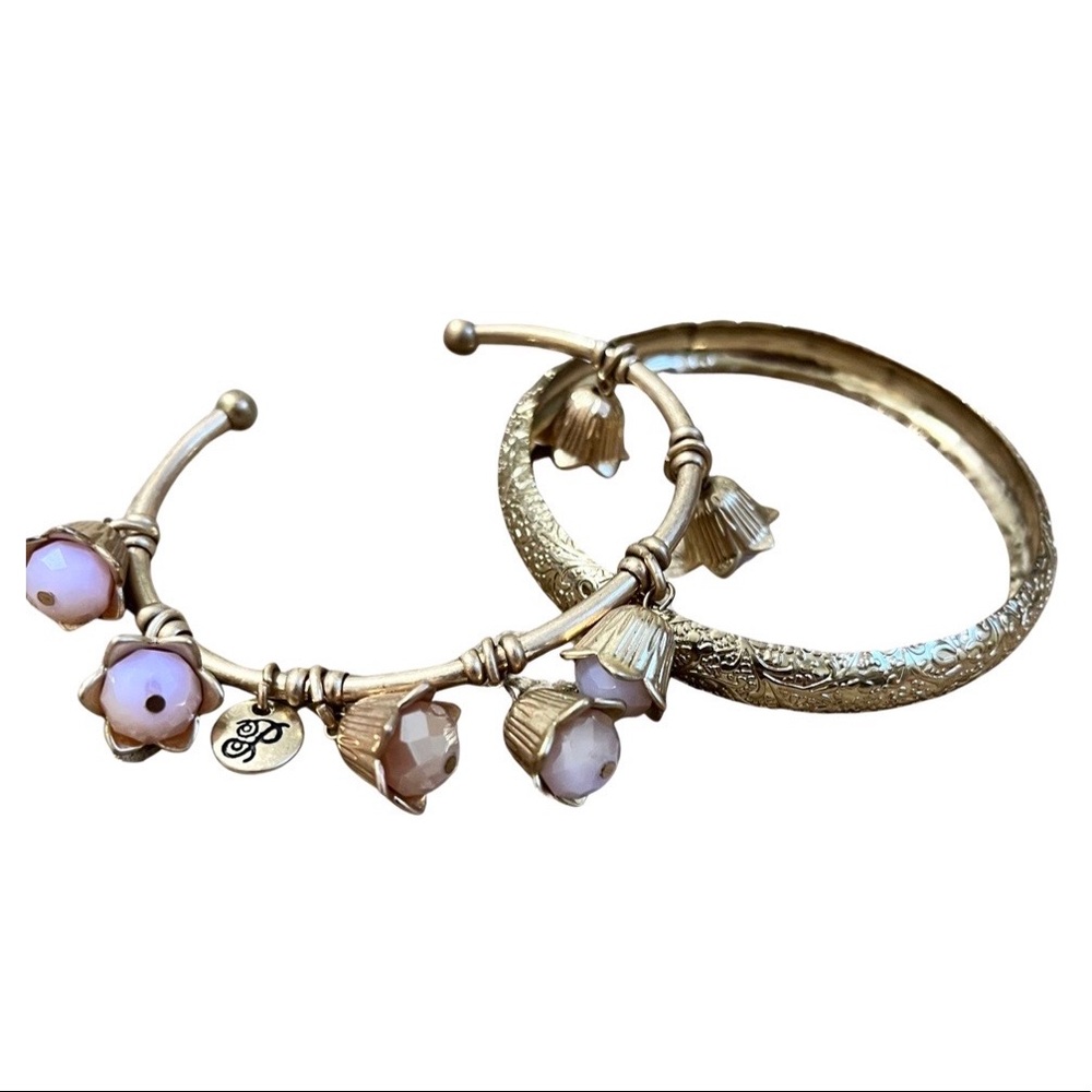 5/$20 Pink and gold bangles